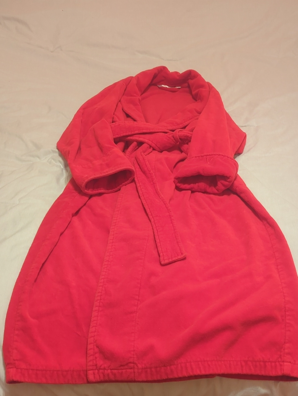 Victoria's Secret Red Plush Robe with Belt